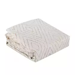 Juego Sabanas Expressions Geometric 150H King Taupe 100% Algodon