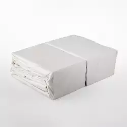 Juego Sabanas Expressions Set Basic King Blanco 2 Ud 100% Poliest