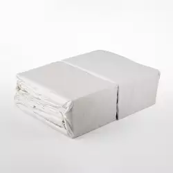 Juego Sabanas Expressions Set Basic Queen Blanco 2 Ud 100% Polies