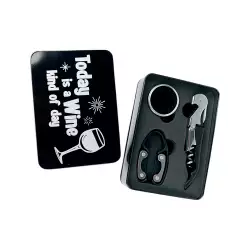 Kit Para Vino Santini 10X4Cm 3 Pz Acero 180-0300052