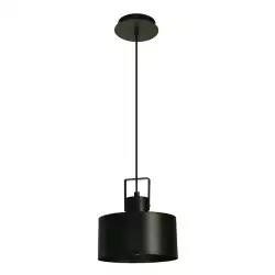 Lámpara Colgante Negro 1L E27 40W 1