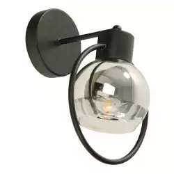 Lámpara Pared Negro 1L E27 40W 1