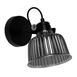 Lámpara Pared Negro 1L E27 40W 2