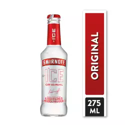 Licor de vodka smirnoff 83693 x 275ml ice red botella