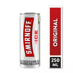Licor de vodka smirnoff 97980 x 250ml ice red lata