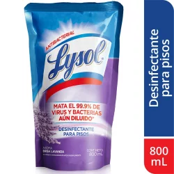 Limpiador Lysol 3055603 Desinfectante Lavanda 800 Ml