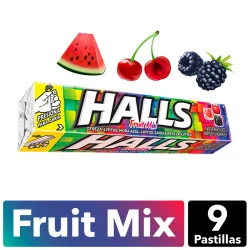 Menta Halls 9S Fruit Mix X 25.2 Gr 7199