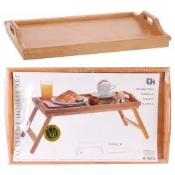 Mesa de desayuno excellent houseware 50x30cm en bambu 784200240