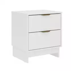 Mesa Noche Bertolini Maui 48,5X55,5X39,5Cm Blanco Mdp 114631490