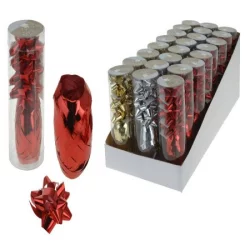 Moños x 4pzs + cinta nav ATC000040 p/ regalo surt