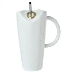 Mug Concepts 2Pz 480Ml C/Pitillo Blanco Love En Porcelana 087-8800