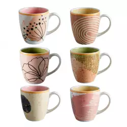 Mug taza café corona 379.7ml prana en ceramica surtido pl177g526412