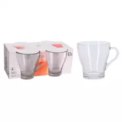 Mug taza café excellent houseware 4pz 300ml en vidrio ye5000240