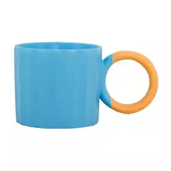 Mug Taza Expressions Azul 255 Ml Porcelana