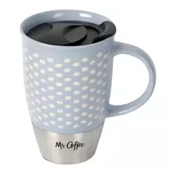Mug Viajero Mr Coffee Azul 15 Oz Ceramica 138933.01