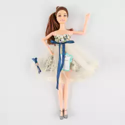 Muneca Fashion Maypa Rosas  28X6Cm Surtido