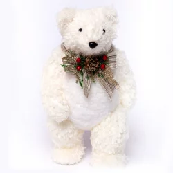 Muñeco de navidad oso polar 30cm