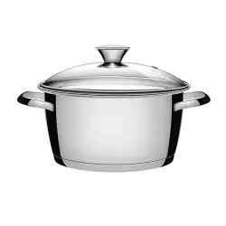 Olla Tramontina 20 Cm Gris Plata 3.1 Lt Acero Inoxidable 626