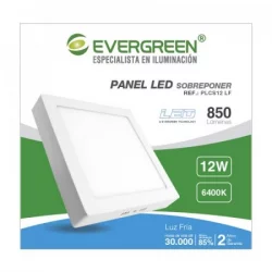 Panel Evergreen Ee-Pl12Sa Led 12W Lb Cuadrado