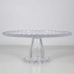 Pedestal 27.5cm para torta un nivel  en vidrio chelin