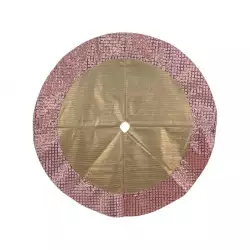 Pie de arbol navideño rose gold-dorado 116x116xcm