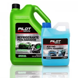 Pilot Racing Kit Refrigerante 3785 Ml + Aditivo De Vidrios 1000 Ml