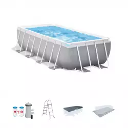 Piscina Rectangular con Marco de Prisma Intex 26791EH