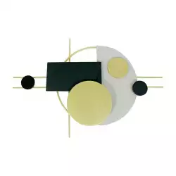 Placa Deco Concepts Monocromia 76X51Cm Multicolor Hierro 454-0