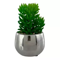 Planta artificial concepts Crystal Blue 9x8x9cm verde plastico 456