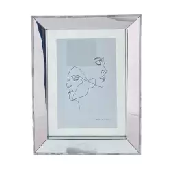Portaretrato concepts Crystal Blue 22,6x17,6xcm blanco polietileno