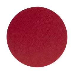 Portavasos Secret Gourmet Setx6 Redondo Leather Rojo 160752F