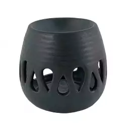 Portavela concepts jade collection 9x8cm negro por