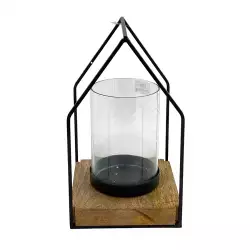 Portavela Concepts Monocromia 13X23X13Cm Multicolor Madera 429-