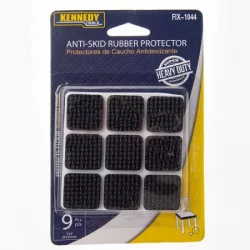 Protector Kennedy Tools Fix-1044 Antideslizante Caucho Negro Cuadrad X9 Unidades