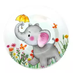 Puesto De Desayuno Expressions Elefante 4 Pz Ceramica Gd9660B-2