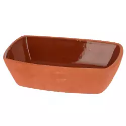 Ramekin excellent houseware 170ml marron rectangular en arcilla 384000040