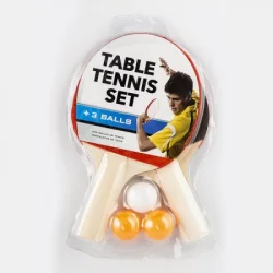 Raqueta Ping Pong + 3 Bolas Lg0003