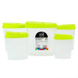 Recipientes Despensa Expressions 5 Ud Translucido Mb11