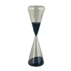 Reloj De Arena Concepts Monocromia 8X30X8Cm Negro Vidrio 455-3