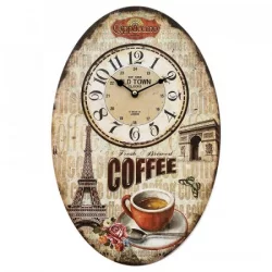 Reloj Para Cocina Coffee Expressions Decor Beige