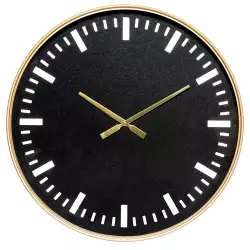 Reloj Pared 182025 Negro 60X60 F1