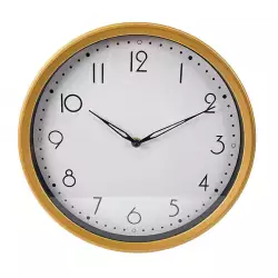 Reloj Pared Concepts Sweet Mocca 30 Cm Dorado Plastico 423-210