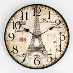 Reloj Pared Exp A0255 Eiffel 34Cm