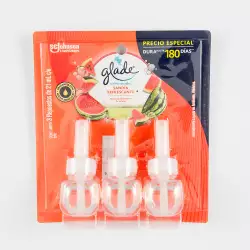 Repuesto Ambientador Glade Electrico 63 Ml 12 Ud Sandia 379150