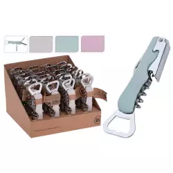 Sacacorchos Excellhouse Acero Inox Y Fibra De Arroz Surtido Airy Blue