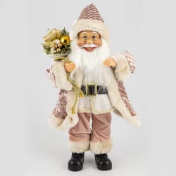 Santa de pie 40cm rose gold tm-52107a