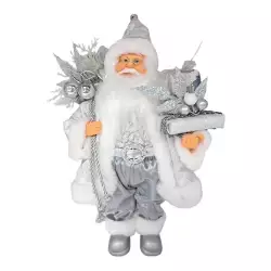 Santa De Pie Expressions 20X30 Cm Plateado Poliéster Gs02A02171