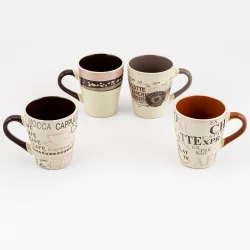Set de cafe expressions setx4 310ml coffee lg en ceramica s60-t870x4  Producto surtido