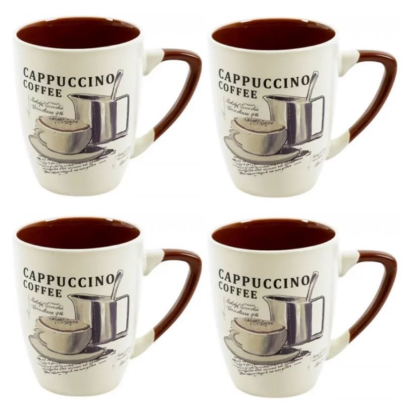 Set de cafe expressions setx4 380ml coffee 2 en ceramica s09h0058x4