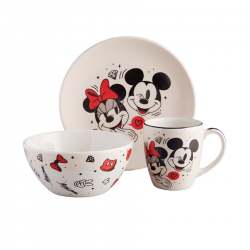 Porcelana Disney Mickey Vajilla Mickey Mouse Porcelana Set De